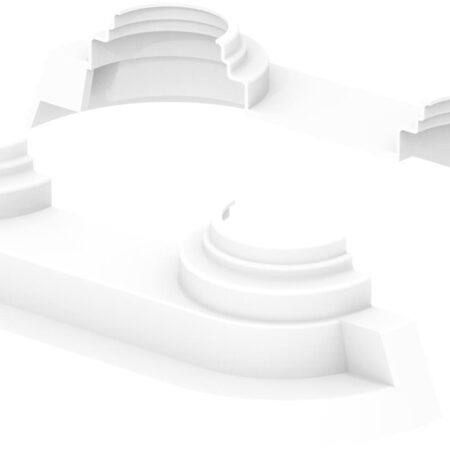 Uponor Smart Radi Stufen-Doppelrosette 14-20 white double