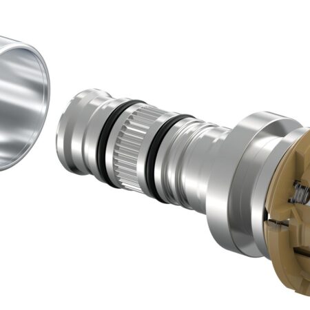 Uponor S-Press Übergangskupplung auf Rapex 16-16