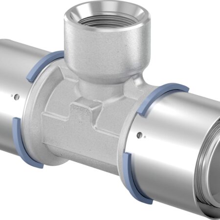 Uponor S-Press T-Stück mit Innengewinde 40-Rp1/2"FT-40