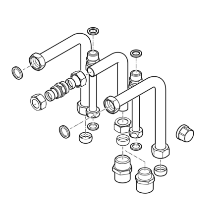 Vaillant VC-Installations-Set, Austausch Alt-Ins AP/UP