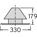 Vaillant Schachtabdeckung DN 80 Nr.0020021007 Edelstahl