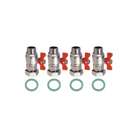 Vaillant Anschluss-Set für VWZ MWT 150 4 Stück Kugelhahn 1"