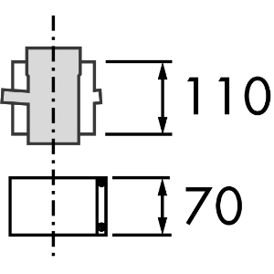 Vaillant Zwischenstueck m.Pruefoeffnung Nr.301369