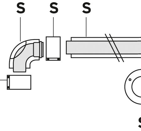 Vaillant Basis Anschluss Set 80/125 an DN 100 flexibelNr.303240