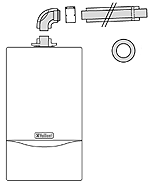 Vaillant Set Konzentr.Anschluss (60/100) an LAS-Systeme (303923)