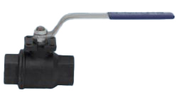 Stahlkugelhahn 2-tlg Robust 6/4"PN64 TA-Luft voll.DG C228 Innengewinde Hebel