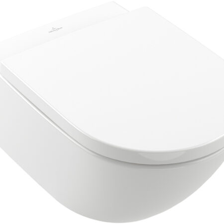 Villeroy & Boch Combi-Pack Subway 3.0 4670TS, 370 x 560 x 360 mm, Oval, wandhängend, Abgang waagerecht, mit TwistFlush, Weiß Alpin