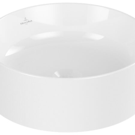 Villeroy & Boch Aufsatzwaschbecken Collaro 4A1840, 400 x 400 mm, Rund, ohne Überlauf, Weiß Alpin