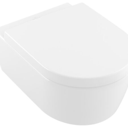 Villeroy & Boch Combi-Pack Avento 5656HR, 370 x 530 x 315 mm, Oval, wandhängend, Abgang waagerecht, mit DirectFlush, Weiß Alpin