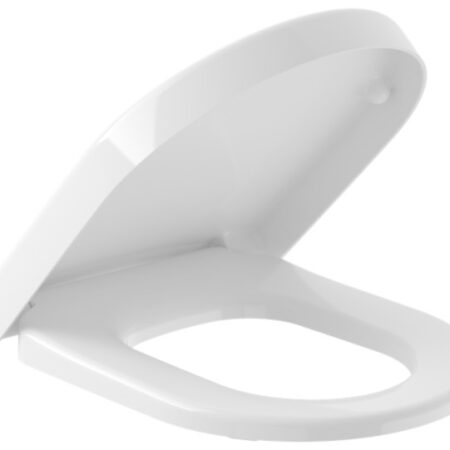 Villeroy & Boch WC-Sitz Subway 9M55S1, 375 x 465 x 60 mm, Oval, mit Absenkautomatik (SoftClosing), mit abnehmbaren Sitz (QuickRelease), Weiß Alpin