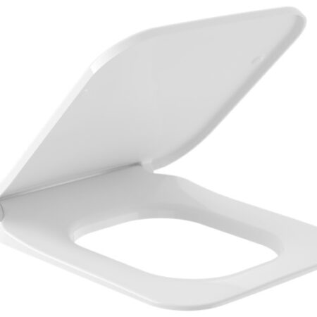 Villeroy & Boch WC-Sitz SlimSeat (Wrapover) Venticello 9M79S1, 379 x 454 x 49 mm, Rechteck, mit Absenkautomatik (SoftClosing), mit abnehmbaren Sitz (QuickRelease), Weiß Alpin