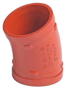 60.3 mm/2" No 12 22.5° Bogen Orange Schwanenhals
