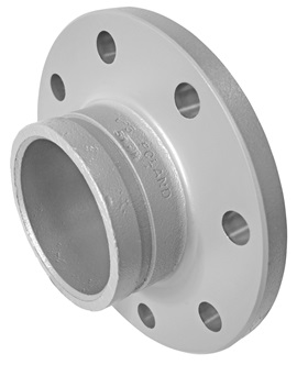 114.3mm/4" No 45RE Flansch Nippel mit Nut Verzinkt PN10/16 Länge 70mm