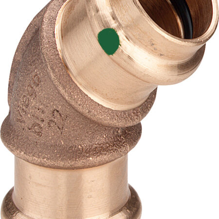 Viega Bogen 45 Grad mit SC Sanpress 2226 in 54mm Rotguss
