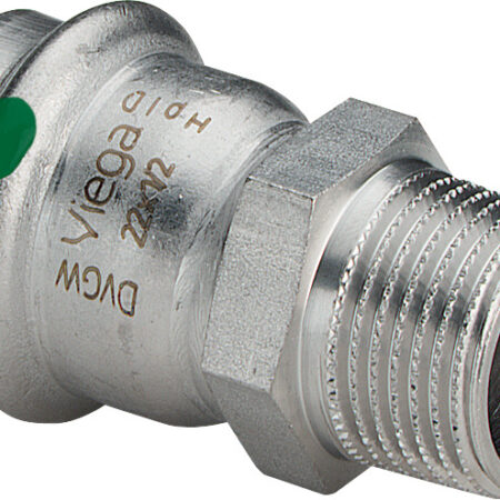 Viega Sanpress Inox-Übergangsstück mit SC-Contur Stahl nichtrostend, Modell 2311 VdS-Zulassung d: 35 R: 1
