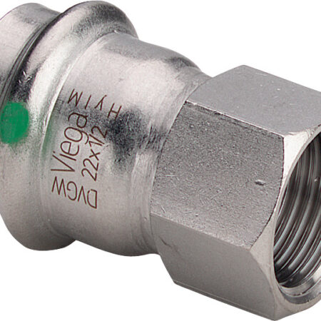 Viega Sanpress Inox-Übergangsstück mit SC-Contur Stahl nichtrostend, Modell 2312 VdS-Zulassung d: 28 Rp: 1