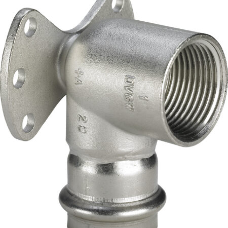 Viega Sanpress Inox-Wandscheibe mit SC-Contur Stahl nichtrostend, Modell 2325.5 d: 22 Rp: ½