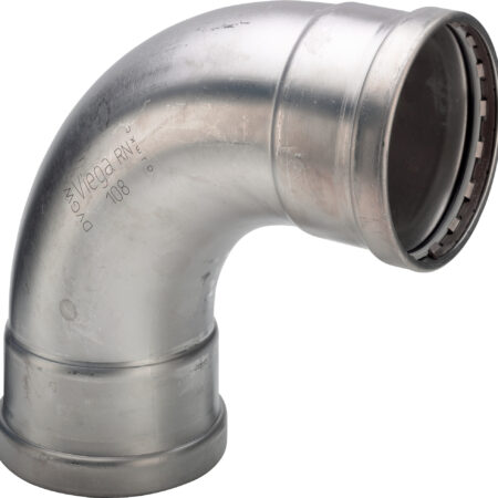Viega Sanpress Inox XL-Bogen 90° mit SC-Contur Stahl nichtrostend, Modell 2316XL VdS-Zulassung d: 76,1