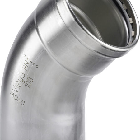 Viega Sanpress Inox XL-Bogen 45° mit SC-Contur Stahl nichtrostend, Modell 2326.1XL VdS-Zulassung d: 76,1