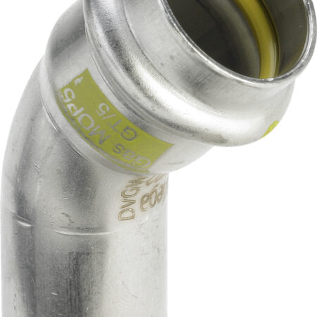 Viega Sanpress Inox G-Bogen 45° mit SC-Contur Stahl nichtrostend, Modell 0226.1 d: 28
