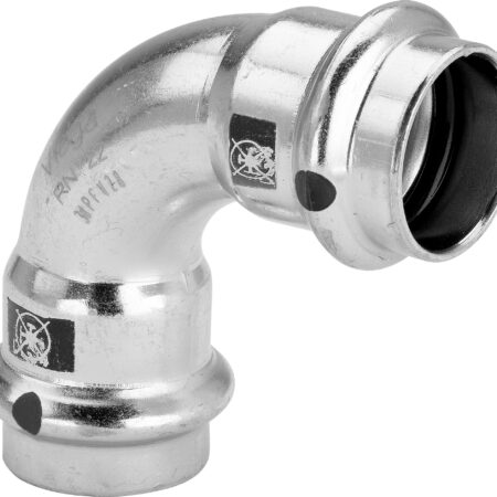 Viega Prestabo-Bogen 90° mit SC-Contur Stahl unlegiert, verzinkt, Modell 1116 VdS-Zulassung d: 28