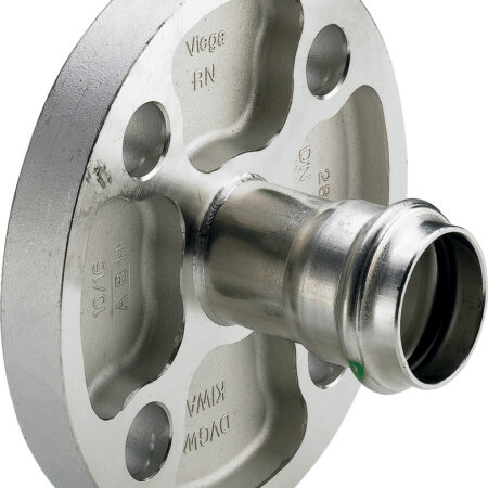Viega Sanpress Inox-Flanschübergang mit SC-Contur Stahl nichtrostend, Modell 2359 DN: 40 d: 42 Anzahl Bohrungen: 4 Lochkreis-Ø: 110