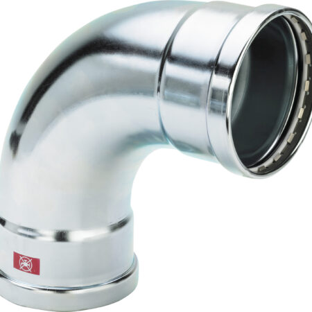 Viega Prestabo XL-Bogen 90° mit SC-Contur Stahl unlegiert, verzinkt, Modell 1116XL VdS-Zulassung d: 88,9