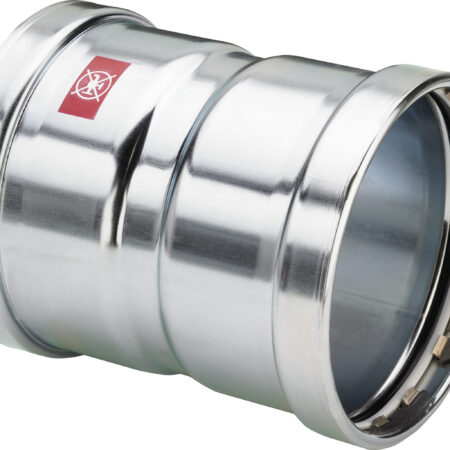 Viega Prestabo XL-Muffe mit SC-Contur Stahl unlegiert, verzinkt, Modell 1115XL VdS-Zulassung d: 64,0