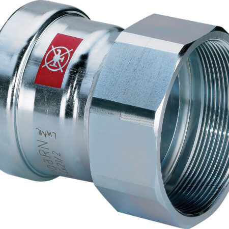 Viega Prestabo XL-Übergangsstück mit SC-Contur Stahl unlegiert, verzinkt, Modell 1112XL VdS-Zulassung d: 64,0 Rp: 2