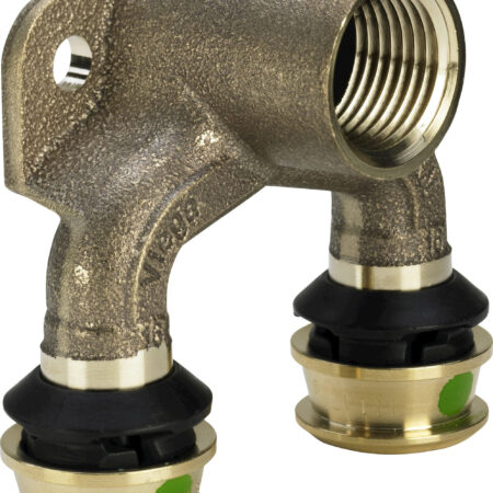 Viega Doppelwinkel mit SC Raxofix 5325.7 in 16mm x Rp1/2 Siliziumbronze