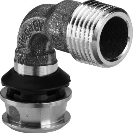 Viega Raxofix-Übergangsbogen 90° mit SC-Contur Siliziumbronze, Modell 5314 d: 16 R: ¾