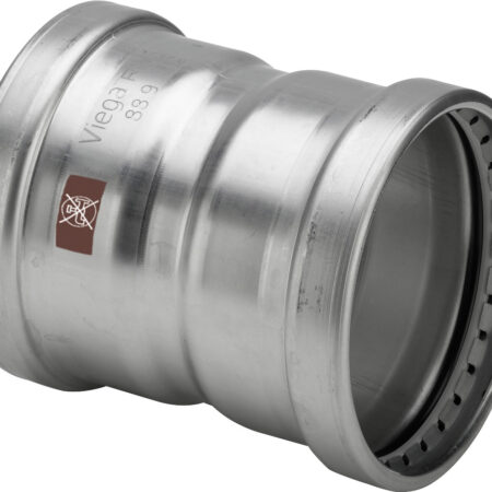 Viega Temponox XL-Muffe Stahl nichtrostend, Modell 1715XL d: 76,1
