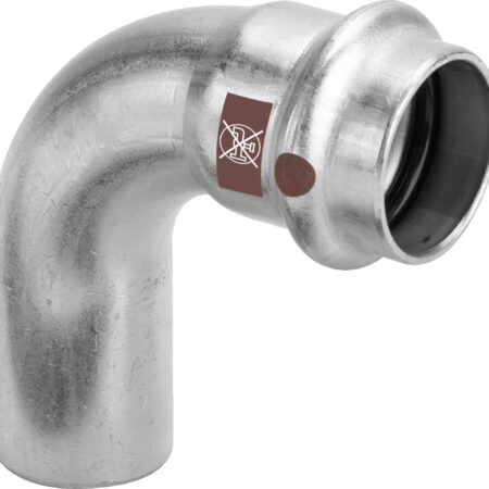 Viega Temponox-Bogen 90° Stahl nichtrostend, Modell 1716.1 d: 42