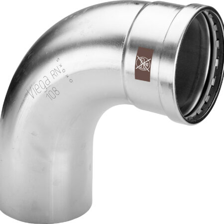 Viega Temponox XL-Bogen 90° Stahl nichtrostend, Modell 1716.1XL d: 108,0