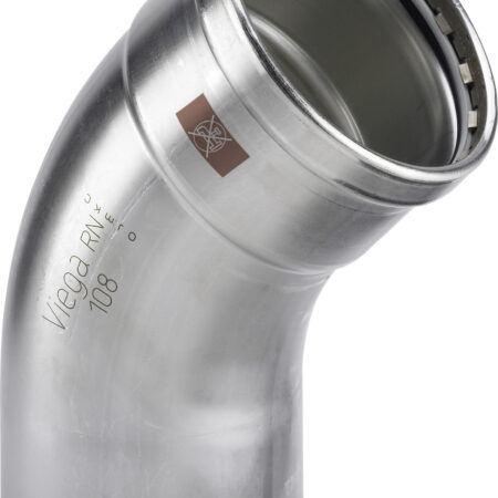 Viega Temponox XL-Bogen 45° Stahl nichtrostend, Modell 1726.1XL d: 108,0