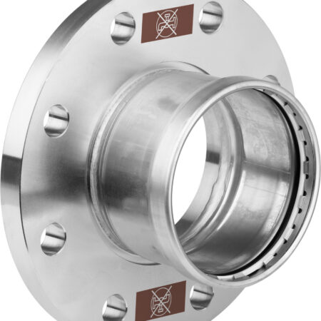 Viega Temponox XL-Flanschübergang Stahl nichtrostend, Modell 1759XL DN: 80 d: 88,9 Anzahl Bohrungen: 8 Lochkreis-Ø: 160