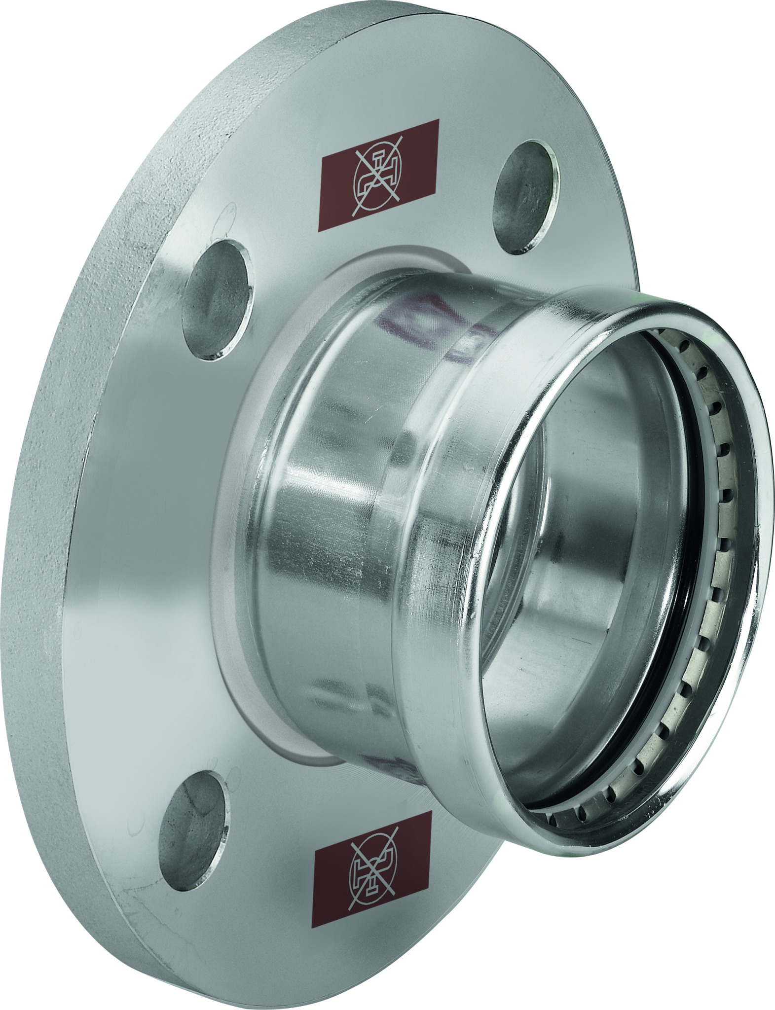 Viega Temponox XL-Flanschübergang Stahl nichtrostend, Modell 1759.1XL DN: 100 d: 108,0 Anzahl Bohrungen: 4 Lochkreis-Ø: 170