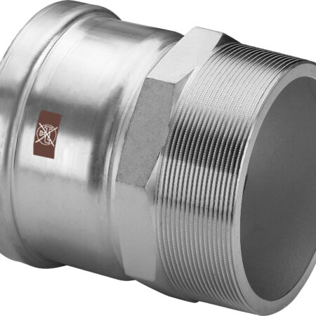 Viega Temponox XL-Übergangsstück Stahl nichtrostend, Modell 1711XL d: 88,9 R: 3