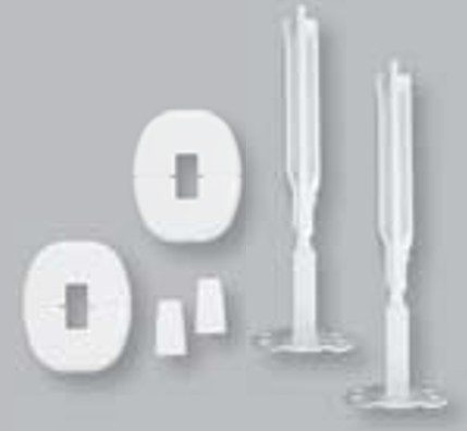 Vono Standkonsolen-Set PK3 f.Fertigboden (2xKonsolen, 2xRosetten, 2xAbdeckkappen)