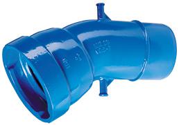 TRM Einmuffenbogen VRS-T MK blau DN 100 30Grad