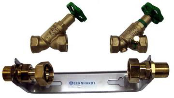WZ Einbaugarnitur 5/4"x1" kplt inkl.Bügel und Ventile