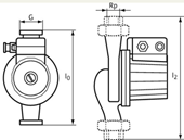 Wilo Mechanisches Zubehör, Rohrmontage Adapter G 11/2/G 2