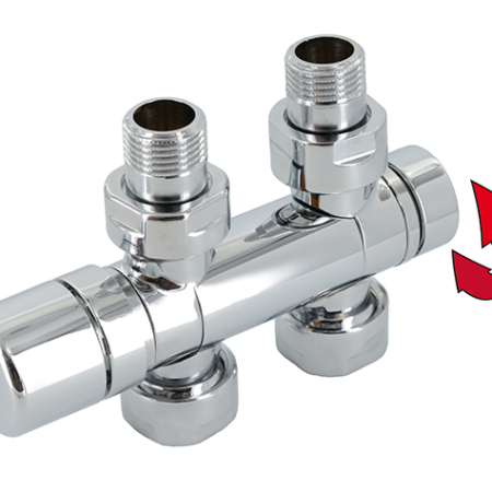ZE Anschluss-Armatur Set U M30x1,5, Eck- oder Durchgangsform, weiß